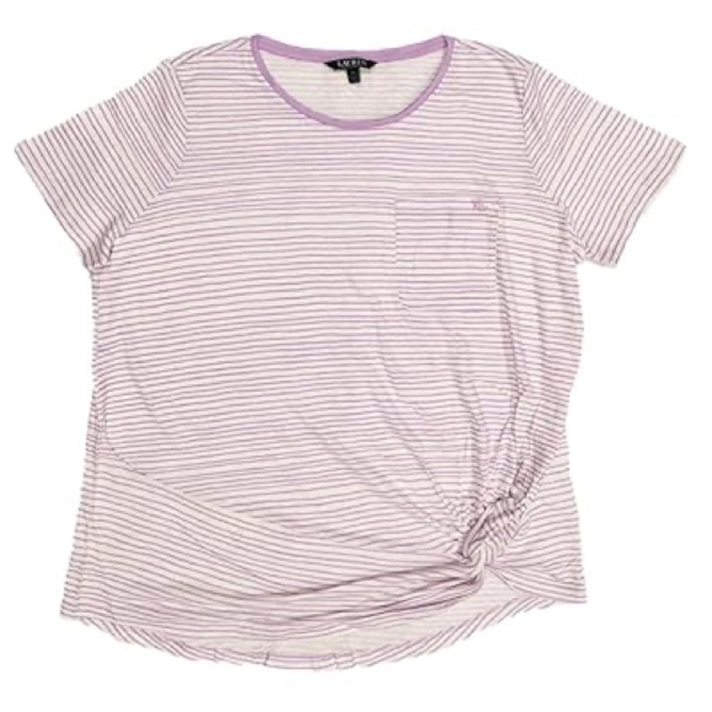 Polo Ralph Lauren Purple Striped Short Sleeve Tee